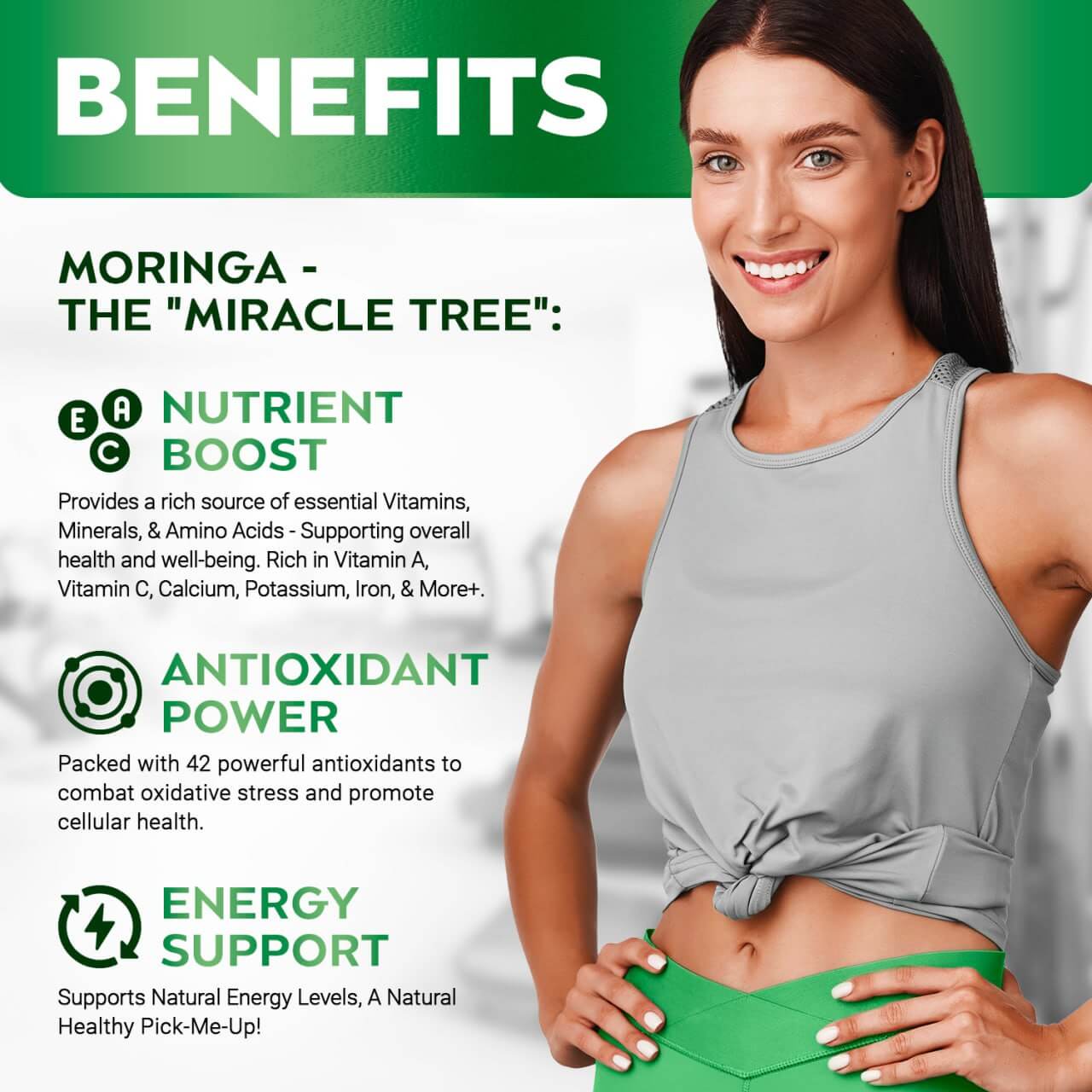 HerbalStep® Moringa Capsules - Natural Energy & Mom Burnout Fix